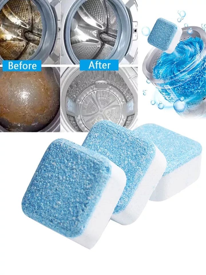 12 Pcs Washing Machine Cleaner Effervescent Tablet, Deep Cleaning Washing Deodorant, Washing Machine Cleaner Descale 12 Pcs Washing Machine Cleaner Effervescent Tablet, Deep Cleaning Washing Deodorant, Washing Machine Cleaner Descale